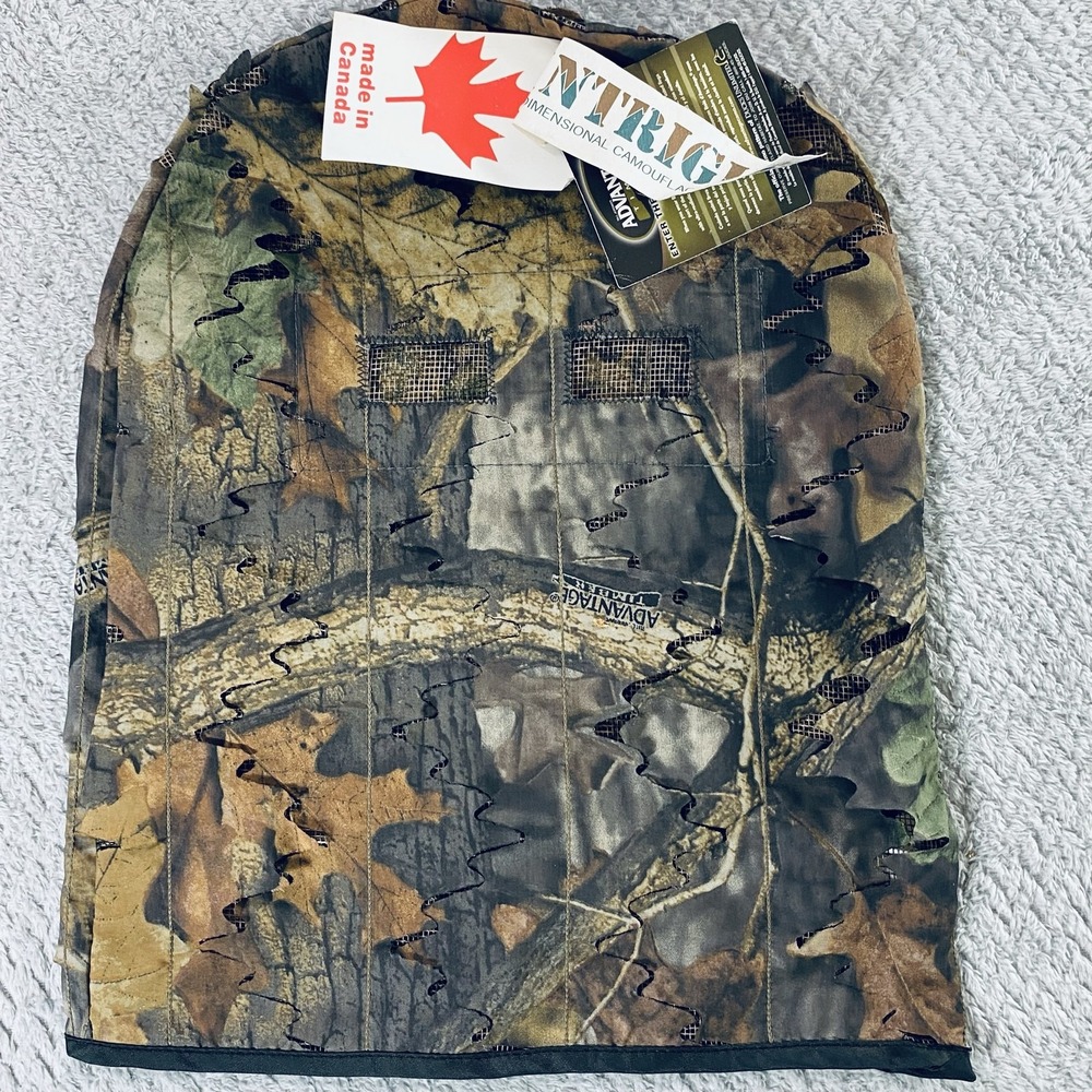 Cabela's Leafy Camo Headcover Balaclava Advantage Timber Mesh One Size